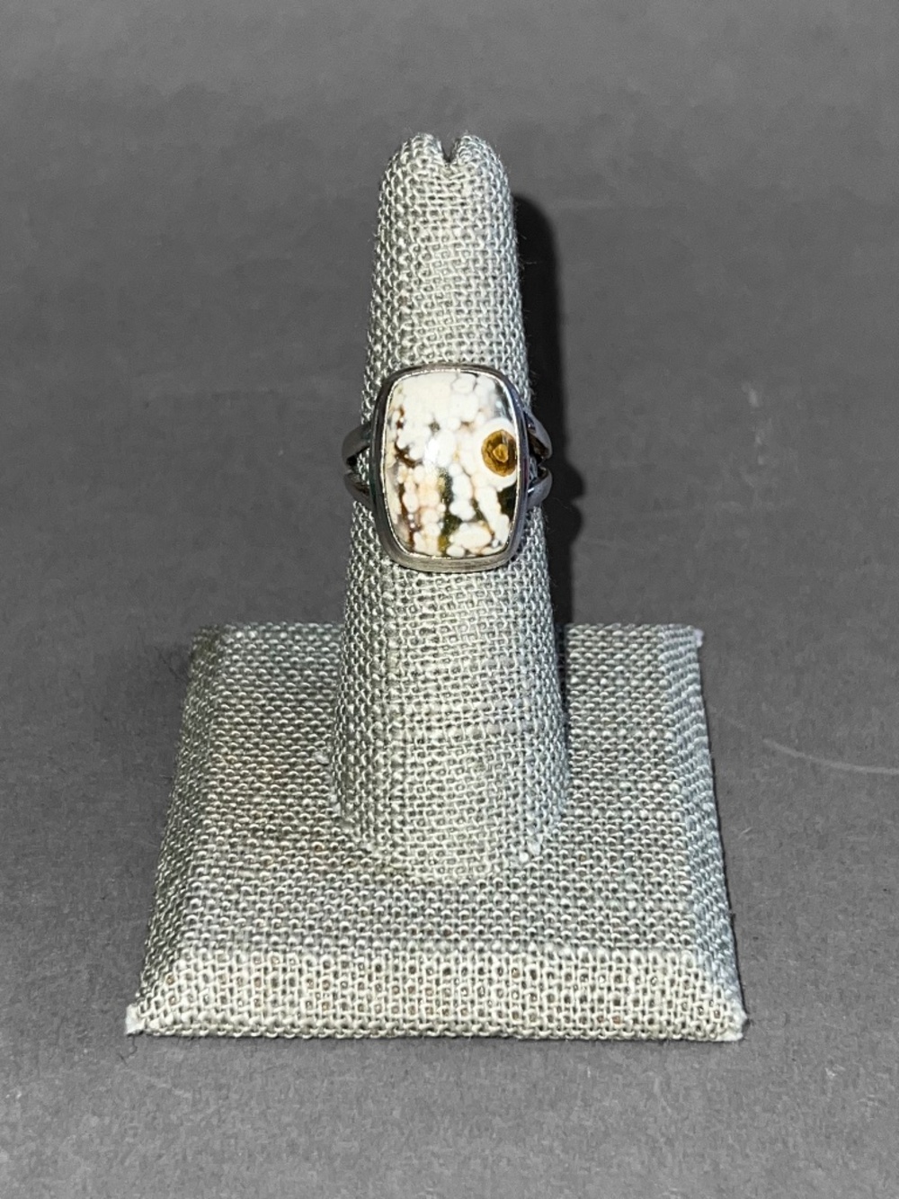Rectangular Ocean Jasper Ring - Picture 5 of 9